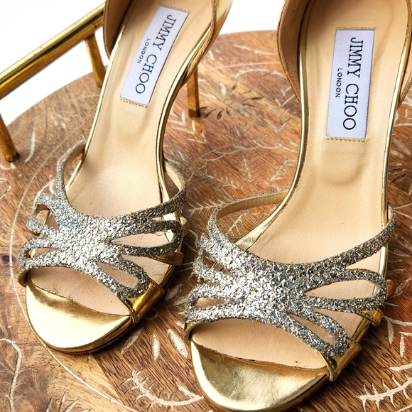 Jimmy Choo Metallic Gold & Silver High Heels - size 36 EU - Picture 3 of 15